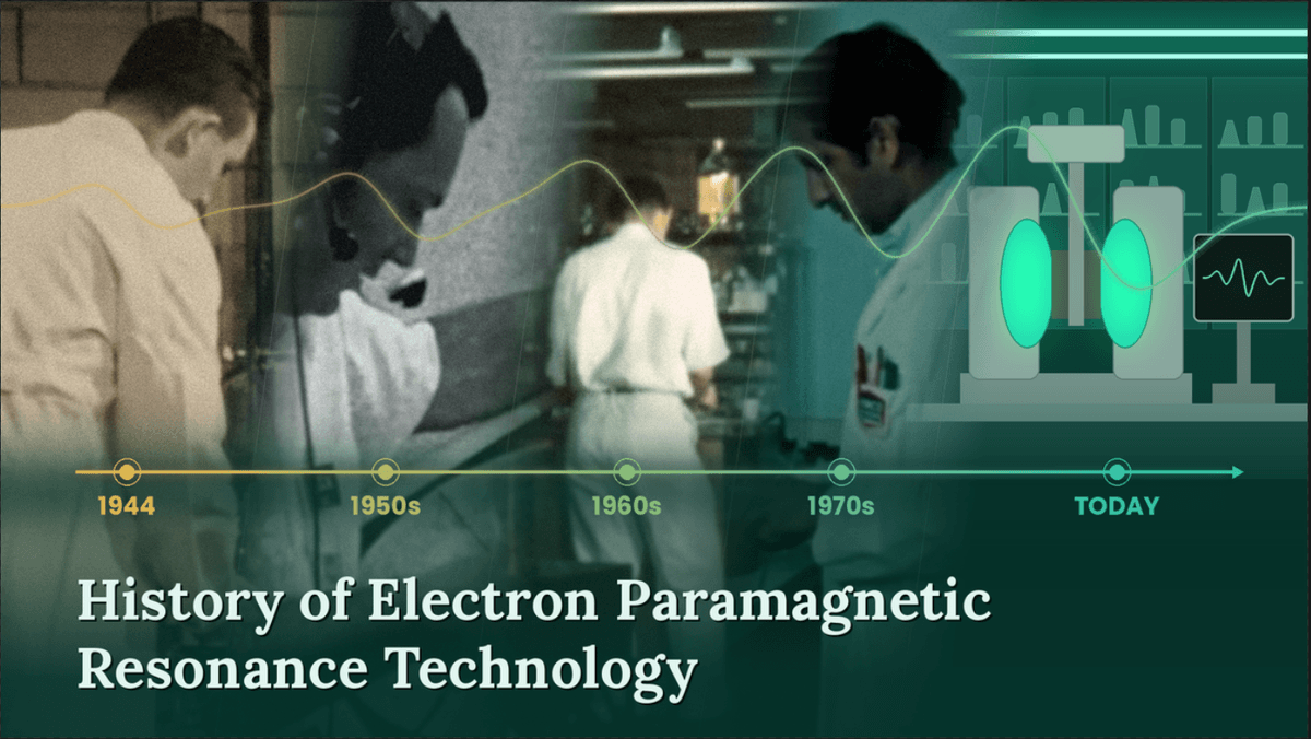 From 1950s physics laboratory to modern EPR technology — the evolution of electron paramagnetic resonance